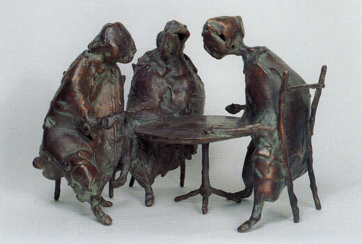 at the café, 1998