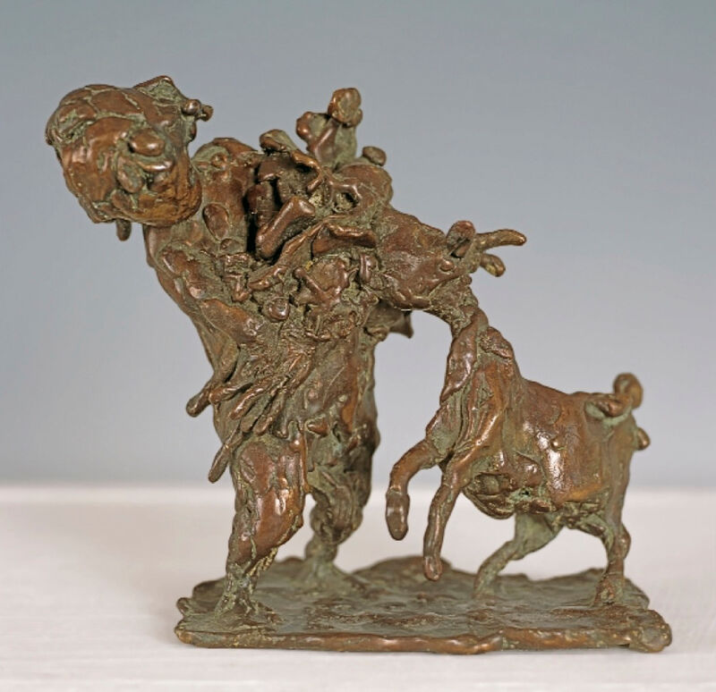 child with goat, 2003