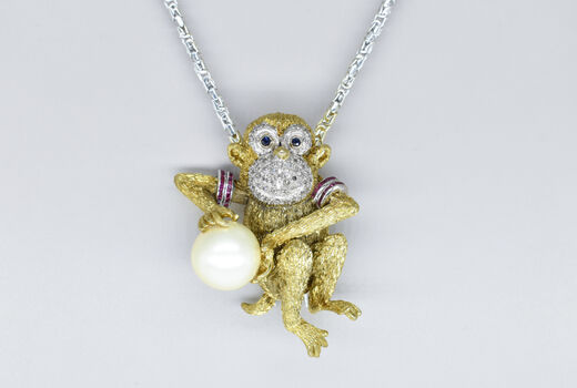 pendant/brooch 18 K