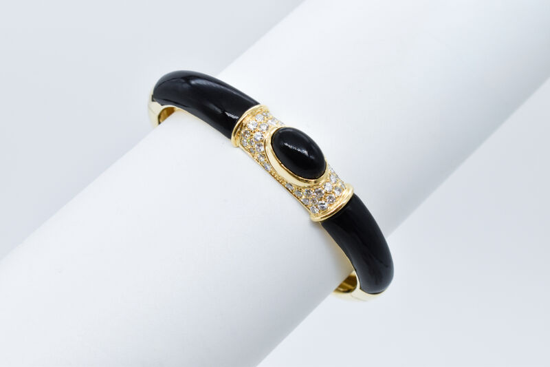 Armreif 18 Kt GG Onyx 