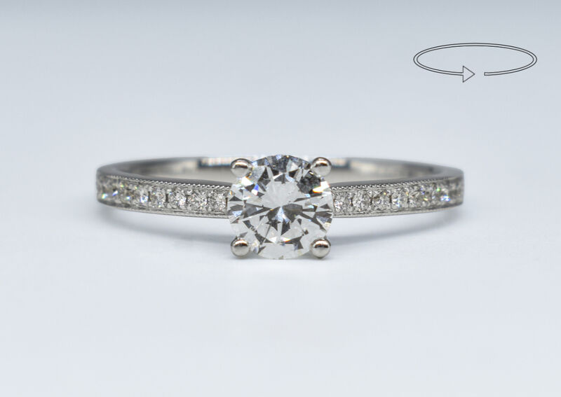 Ring 14 K diamonds