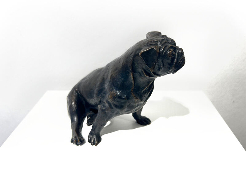 small pug, sitting, 1996