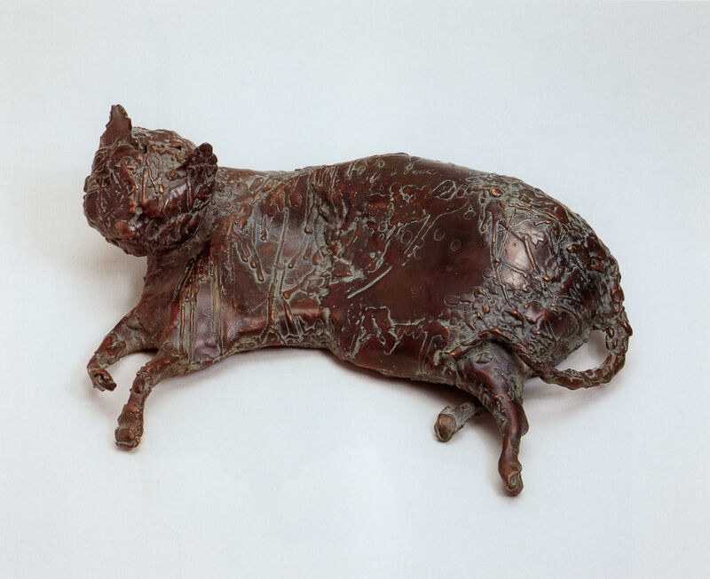 cat lying down, 1998