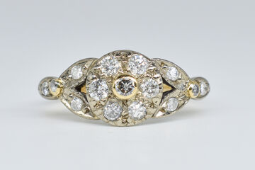 Ring 18 Kt bicolor Diamanten