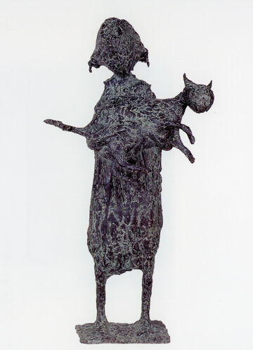 girl with cat, 2001