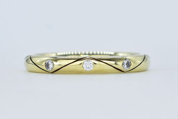 Ring 14 Kt GG Brillanten
