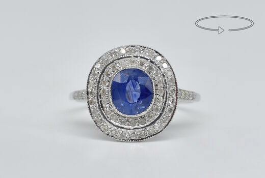 Ring 18 K Sapphire 