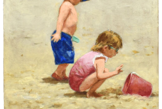 children on the beach