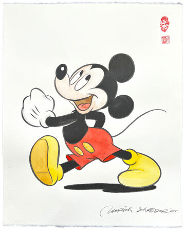 Mickey Mouse, walking happy, 2025