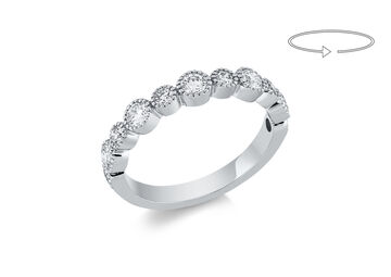 Half Eternity Ring 18 K diamonds