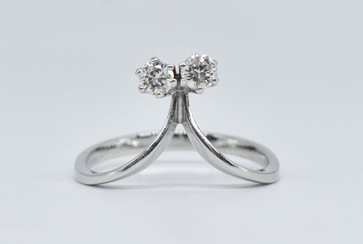 Ring 18 Kt WG Diamanten