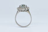 Ring 18 K Aquamarine 
