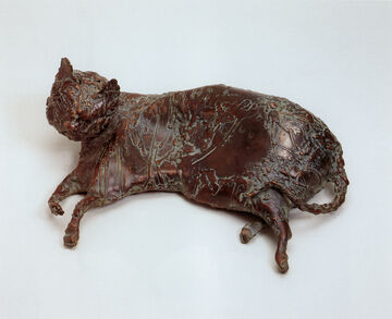 cat lying down, 1998