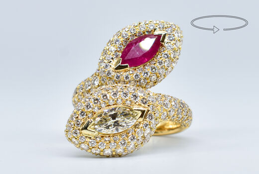 Ring 18 K Ruby 