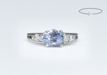Ring 18 K Sapphire 