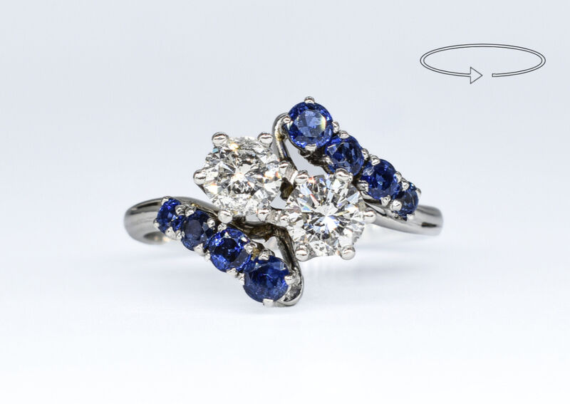 Ring 14 K diamonds 