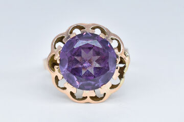 Ring tricolor synth. alexandrite