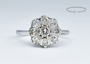 Ring 18 Kt WG Diamanten