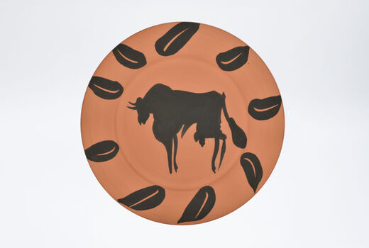 Taureau, marli aux feuilles, 1952