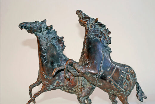 2 jumping horses, 2004