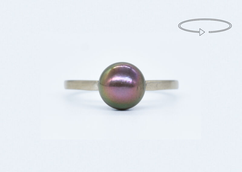 Ring 18 K pearl
