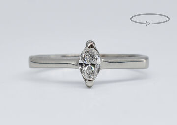 Ring 18 Kt WG Diamant