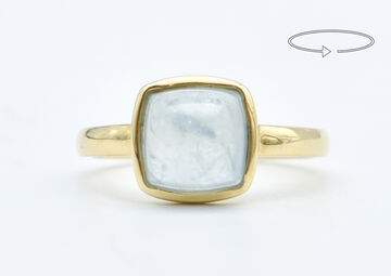 Ring 14 Kt GG Aquamarin