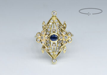 Ring 14 K Sapphire 