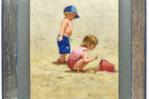 children on the beach