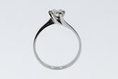 Solitaire-Ring 14 Kt WG Brillant