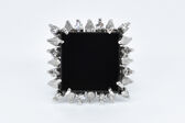 Ring 14 Kt WG Diamanten 
