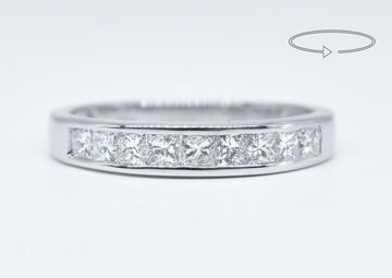 Half eternity ring 14 K diamonds