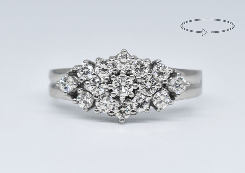 Ring 14 K diamonds