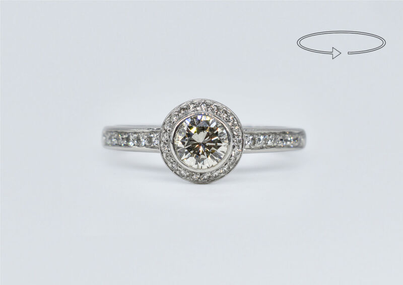 Ring 14 K diamonds