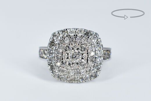 Ring 14 K diamonds