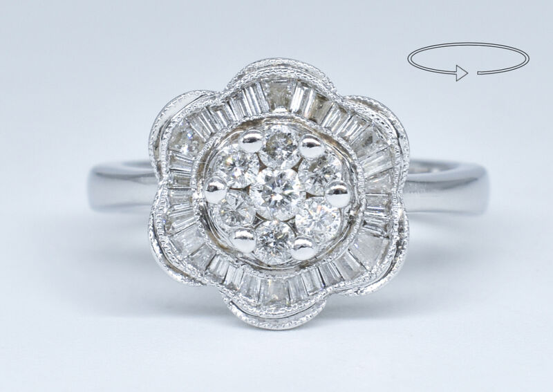 Ring 14 Kt WG Diamanten
