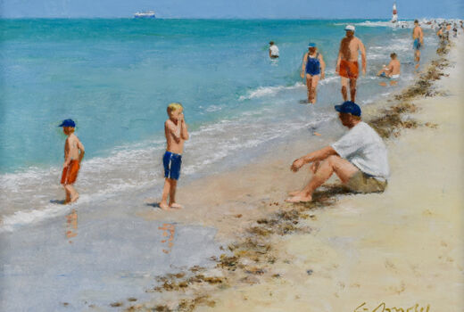 on the beach