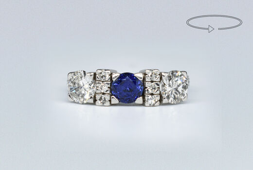 Ring 18 Kt WG Diamonds 