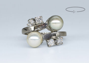 Ring 14 K diamonds 