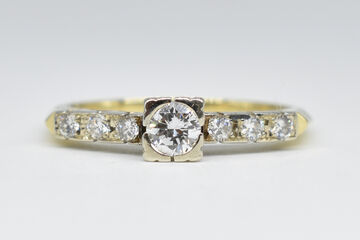 Ring 14 K diamonds