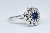 Ring 18 Kt WG Saphir 