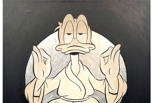 Yogi, silver circle, 2025