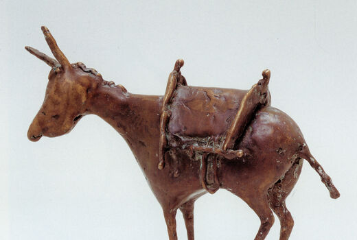 donkey with saddle, 1997