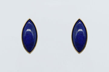 Ohrclips 18 Kt GG Lapislazuli