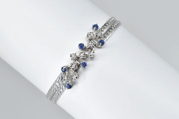 bracelet 14 K Saphires 