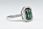 Ring 14 Kt WG Turmalin