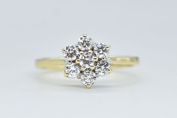 Ring 14 Kt GG Brillanten