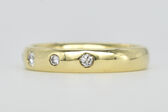 Ring 14 Kt GG Brillanten