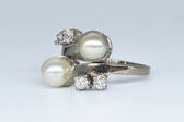 Ring 14 K diamonds 