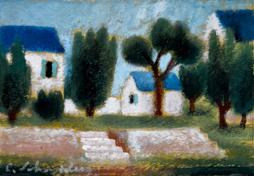 landscape with buildings